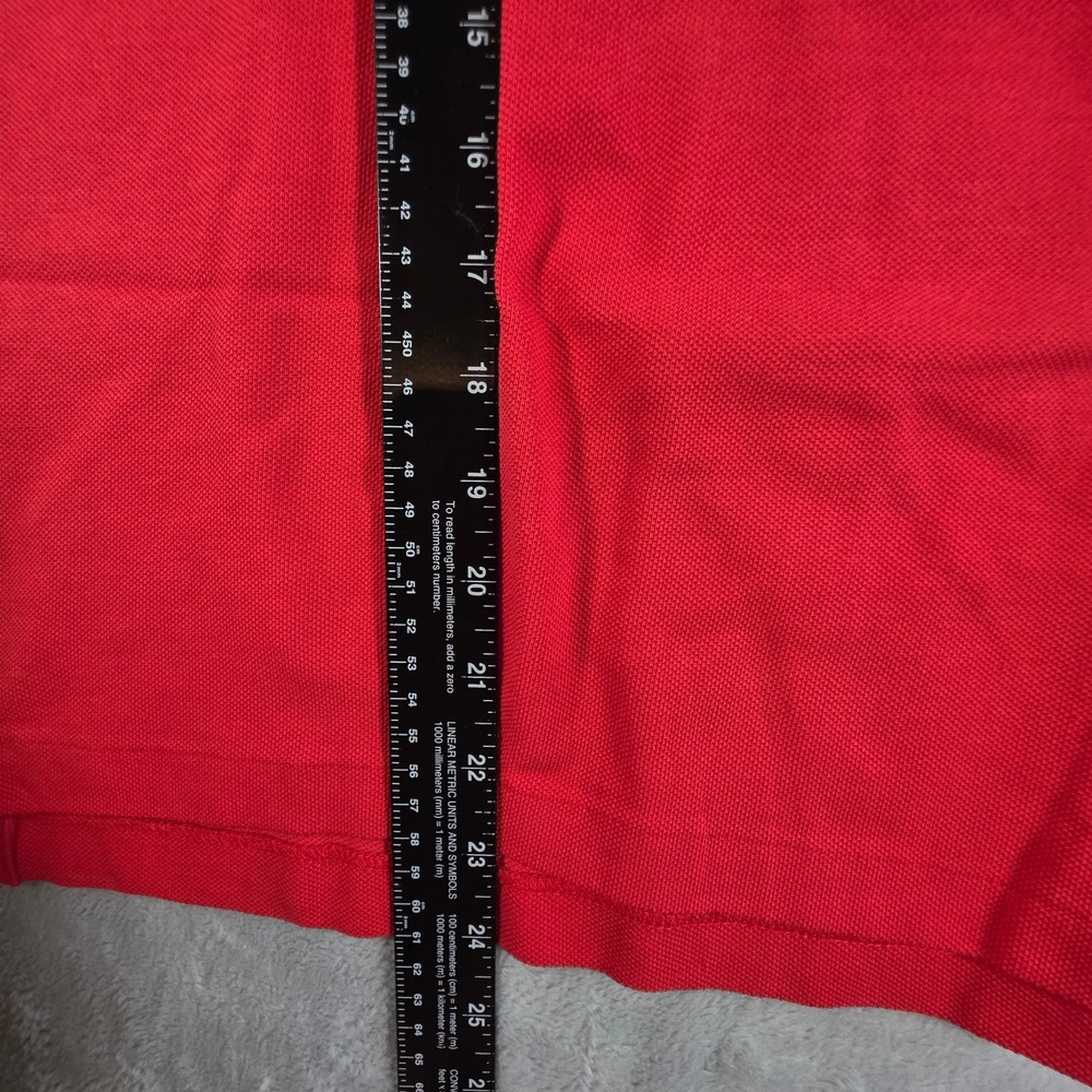 Polo Ralph Lauren Womens Classic Fit Cotton Mesh Polo Shirt Red S - Picture 2 of 7